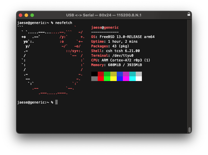 Featured image: neofetch screenshot